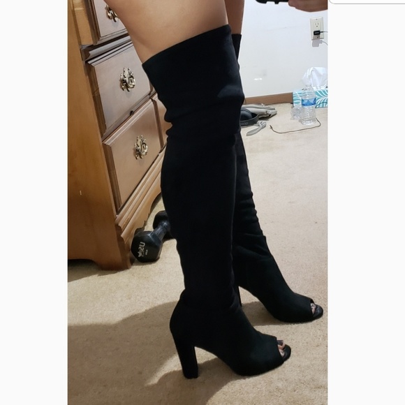 fashion nova plus size thigh high boots